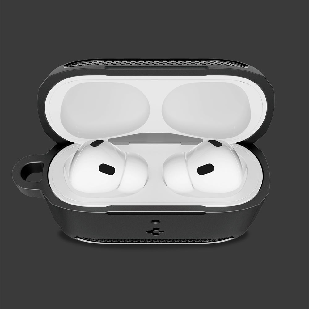 Schutzhülle für Apple AirPods Pro 3, Spigen Rugged Armor, Schwarz