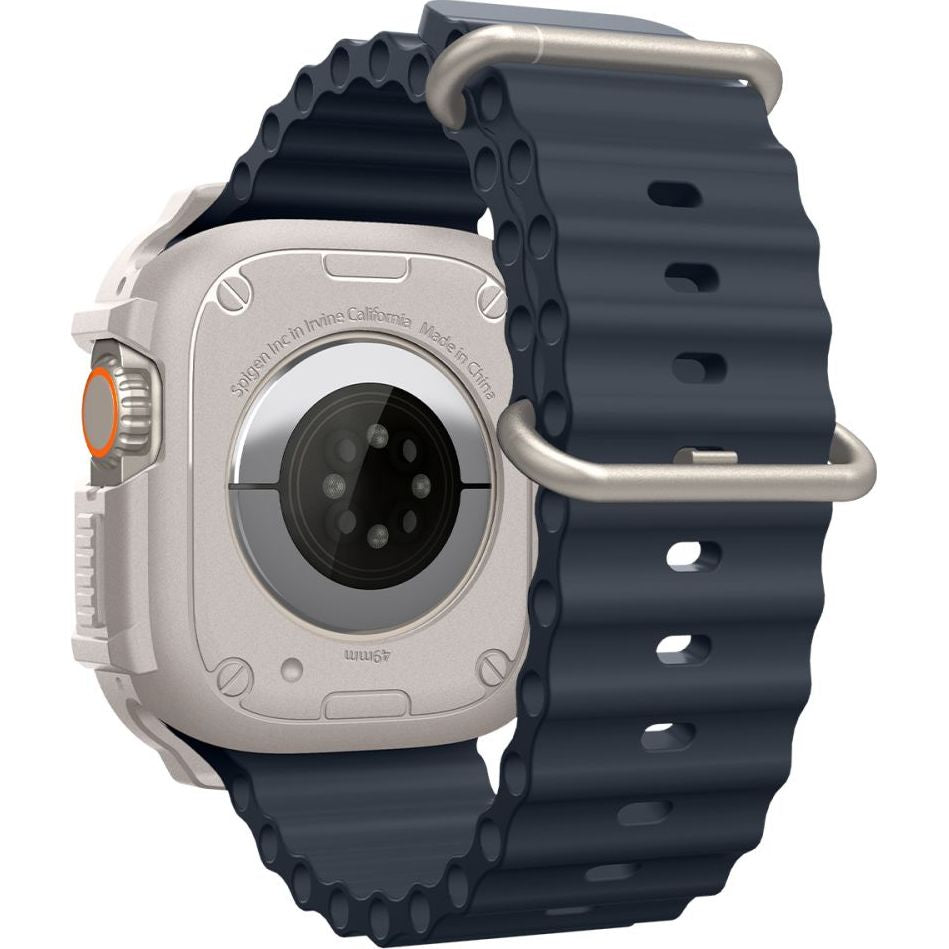 Schutzhülle für Apple Watch Ultra 3/2/1 49mm, Spigen Rugged Armor, Beige