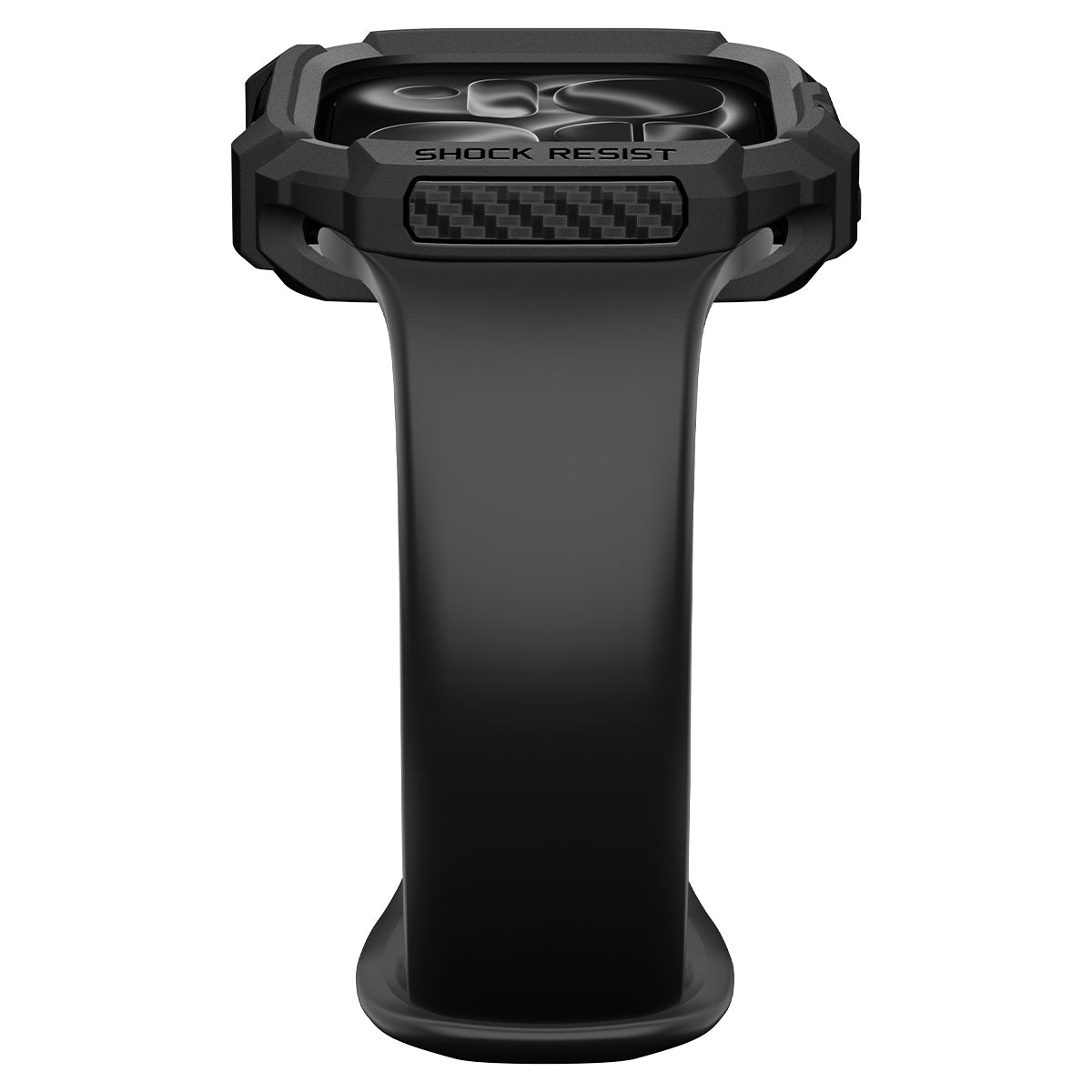 Schutzhülle für Apple Watch Series 12 46mm, Spigen Rugged Armor, Schwarz (8/11)