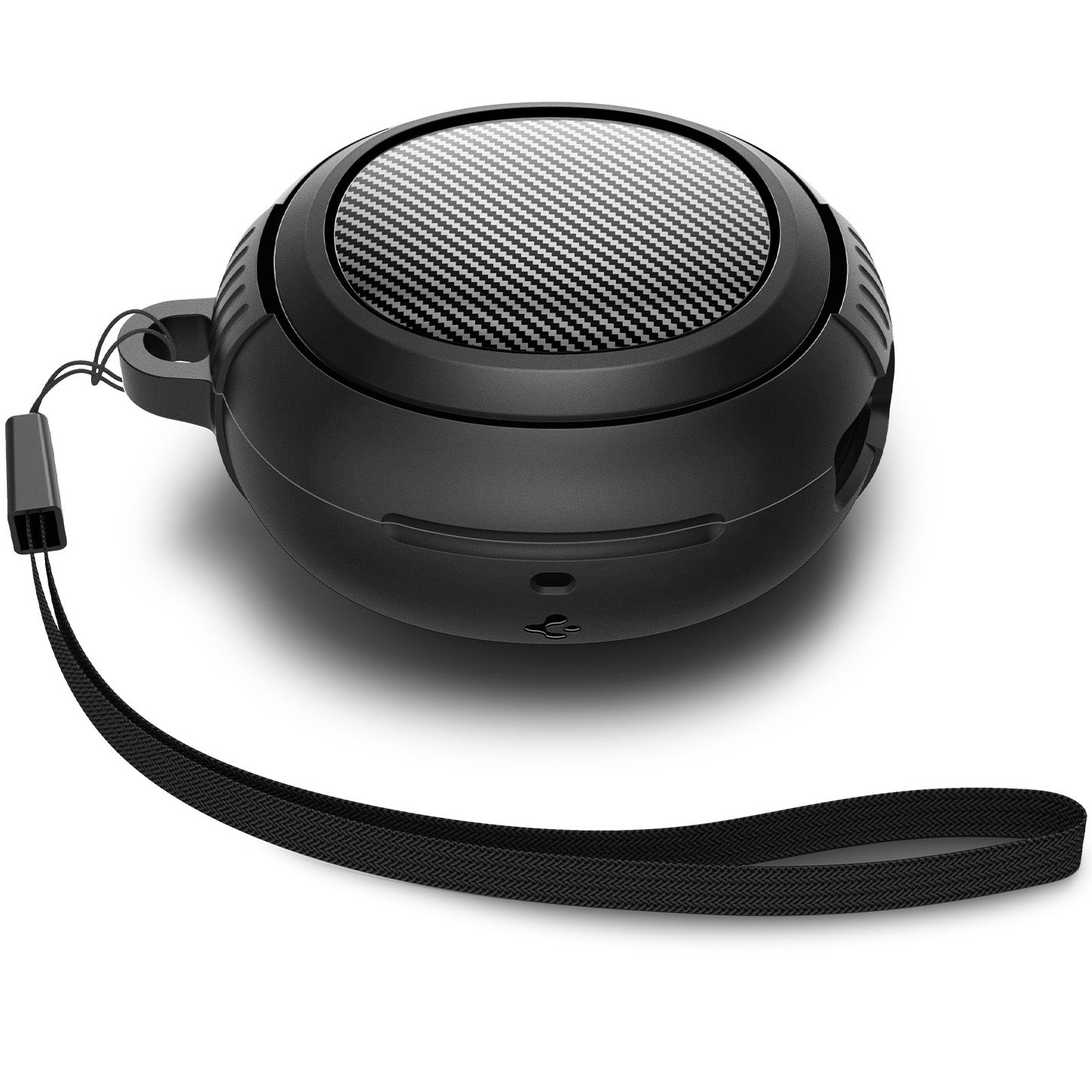 Hülle mit Handschlaufe für Spigen SA-TW S10, Spigen Rugged Armor, Schwarz