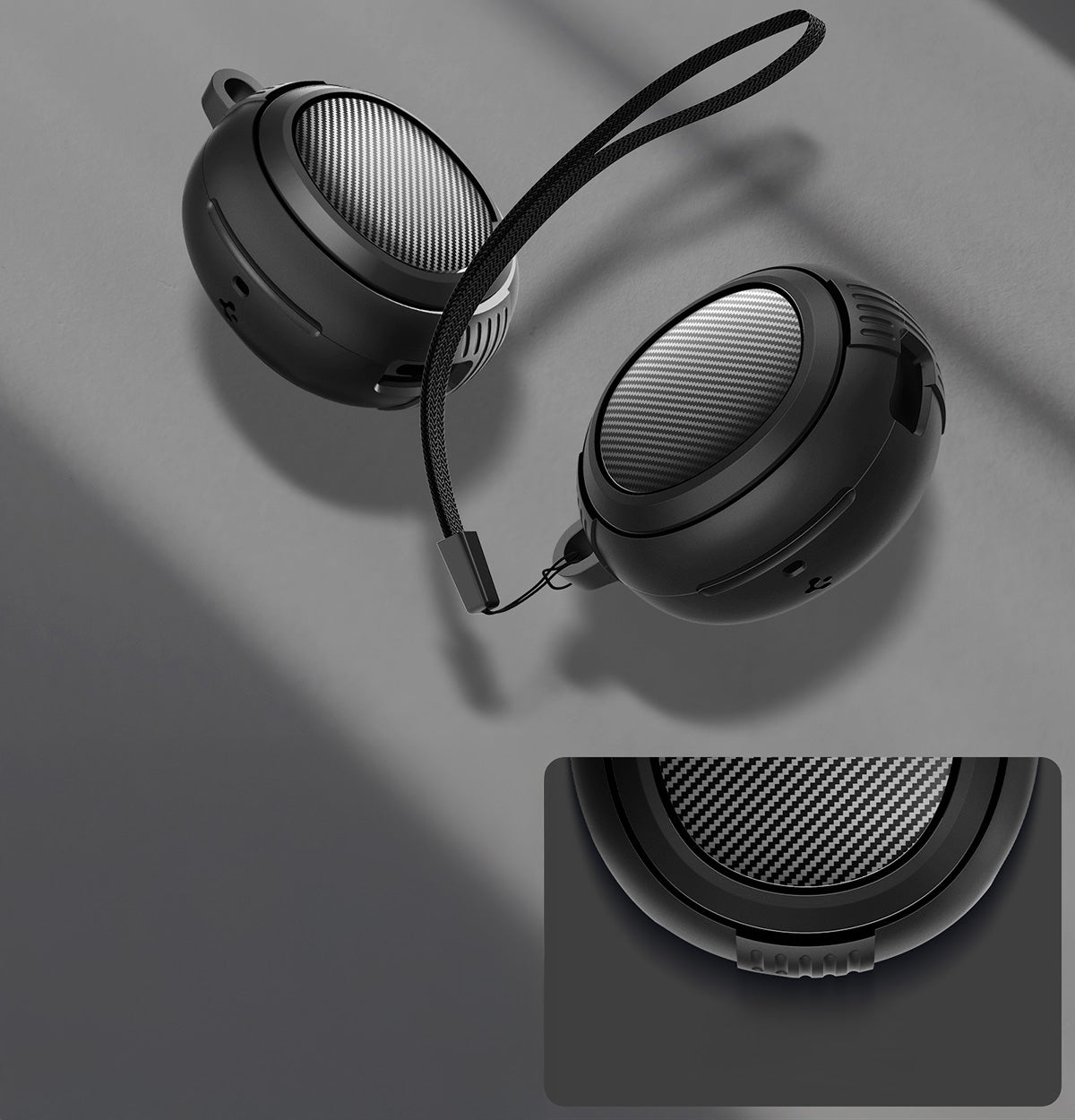 Hülle mit Handschlaufe für Spigen SA-TW S10, Spigen Rugged Armor, Schwarz
