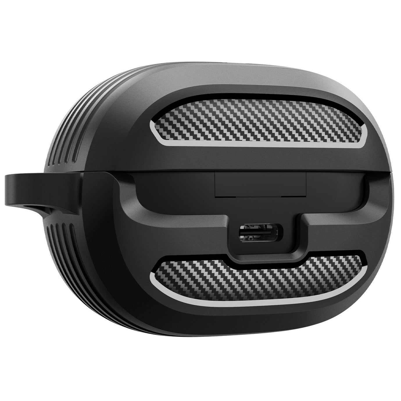 Hülle mit Handschlaufe für Spigen SA-TW P10, Spigen Rugged Armor, Schwarz