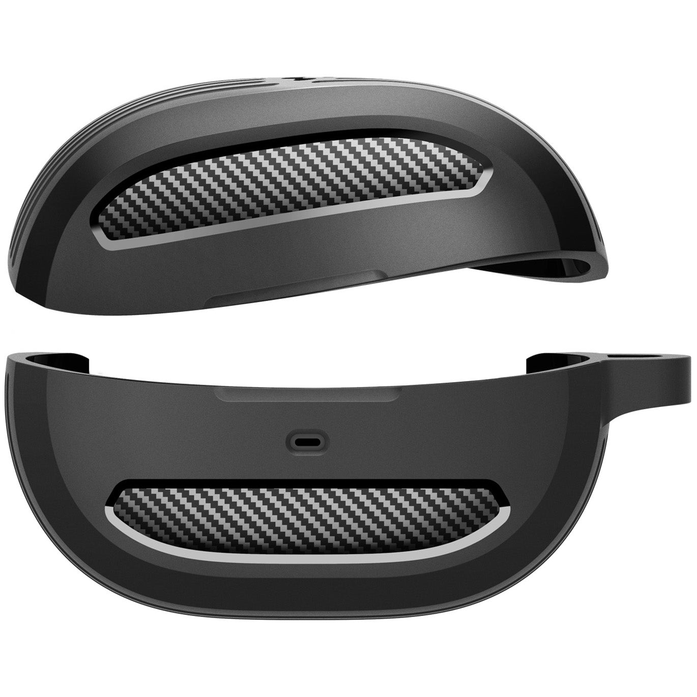 Hülle mit Handschlaufe für Spigen SA-TW P10, Spigen Rugged Armor, Schwarz