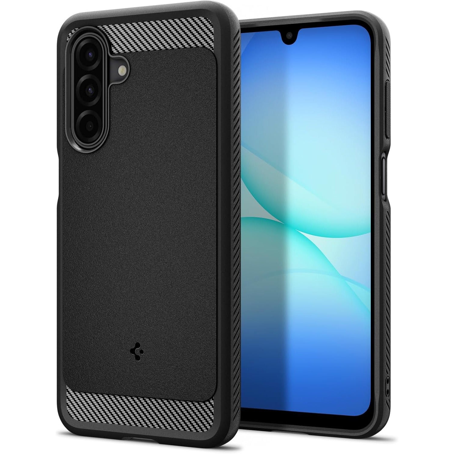 Handyhülle für Galaxy A17 4G / 5G, Spigen Rugged Armor, Schwarz