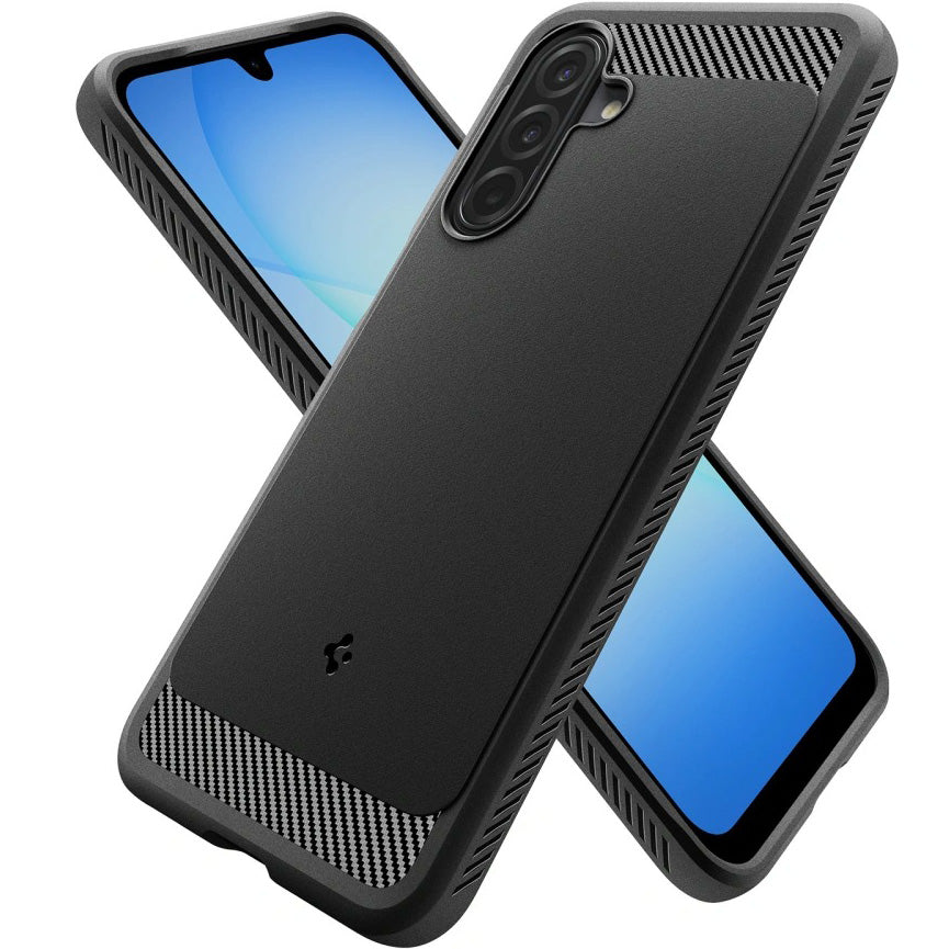 Handyhülle für Galaxy A17 4G / 5G, Spigen Rugged Armor, Schwarz