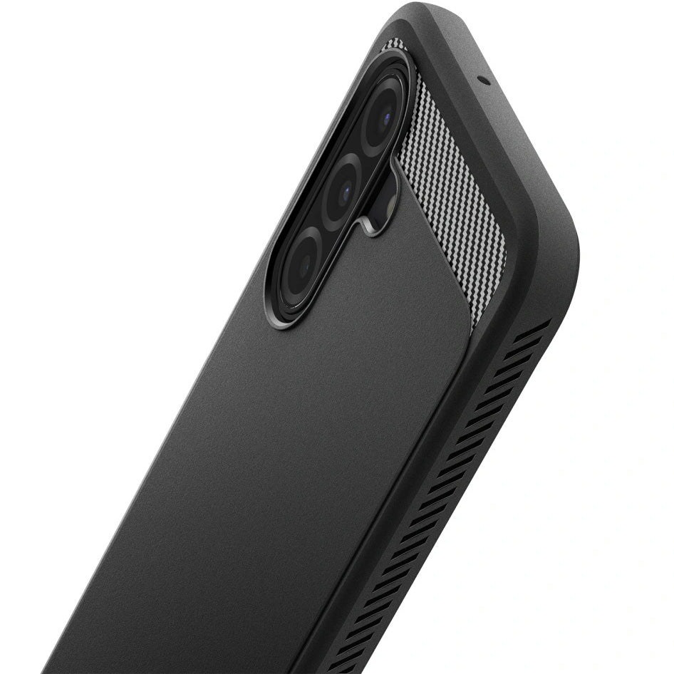 Handyhülle für Galaxy A17 4G / 5G, Spigen Rugged Armor, Schwarz