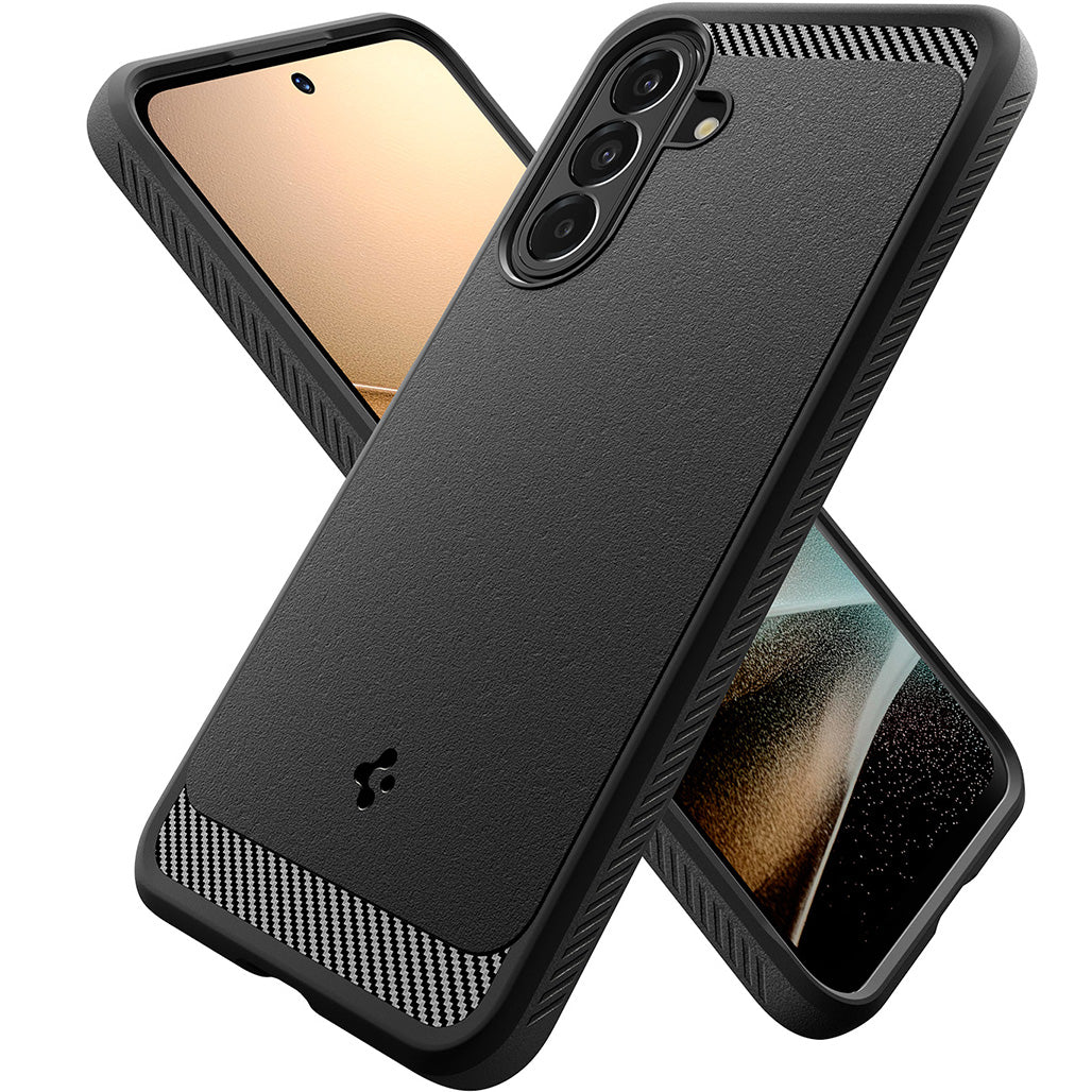 Handyhülle für Galaxy A27 5G, Spigen Rugged Armor, Schwarz