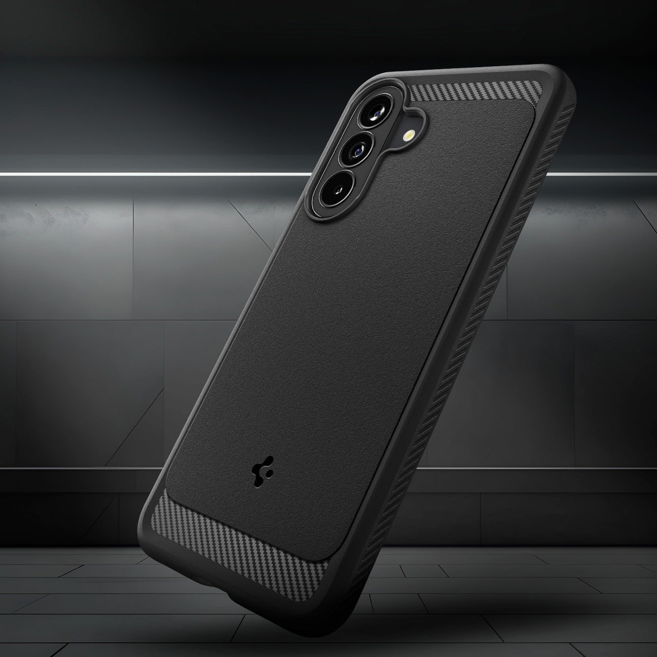 Handyhülle für Galaxy A37 5G, Spigen Rugged Armor, Schwarz