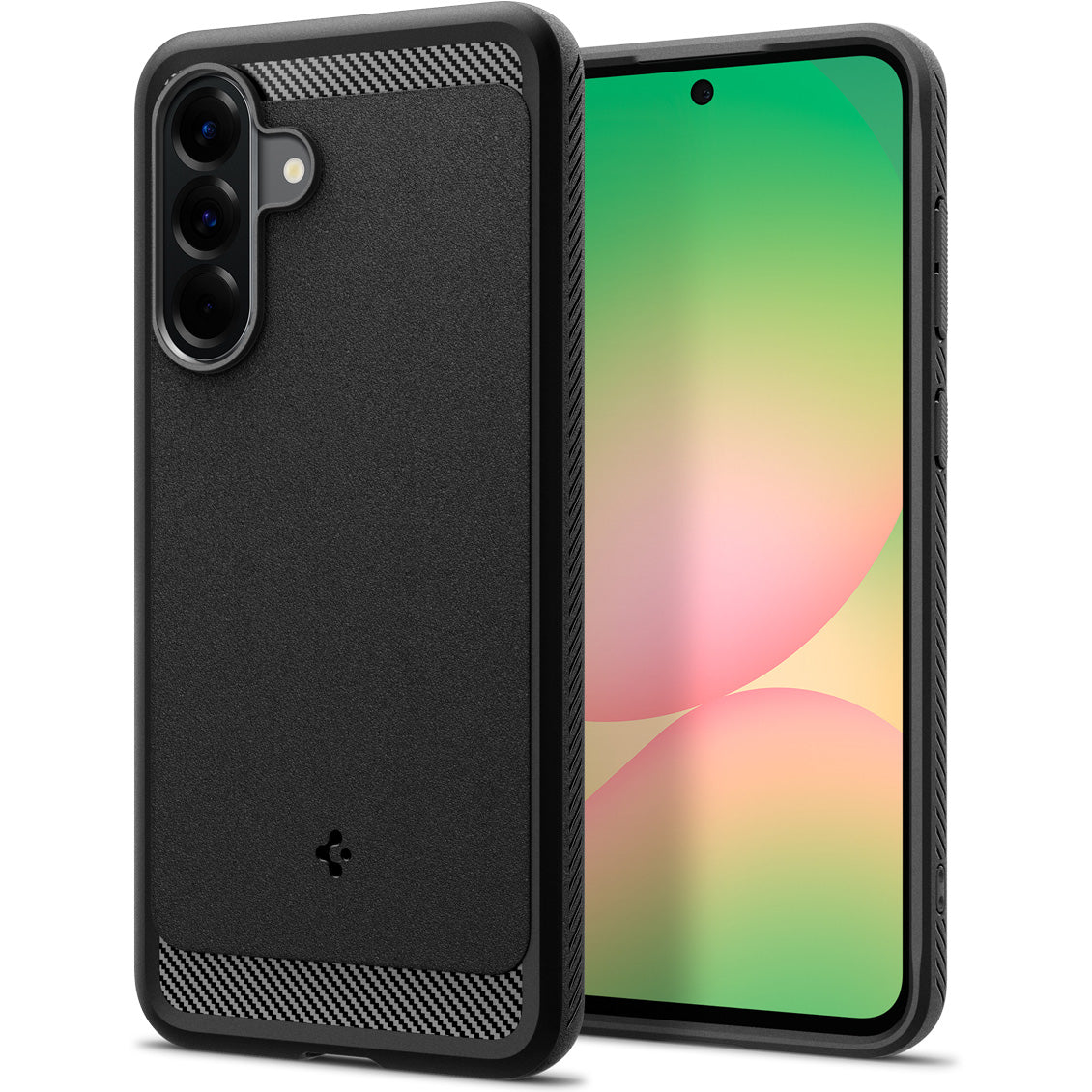 Handyhülle für Galaxy A56 5G, Spigen Rugged Armor, Schwarz