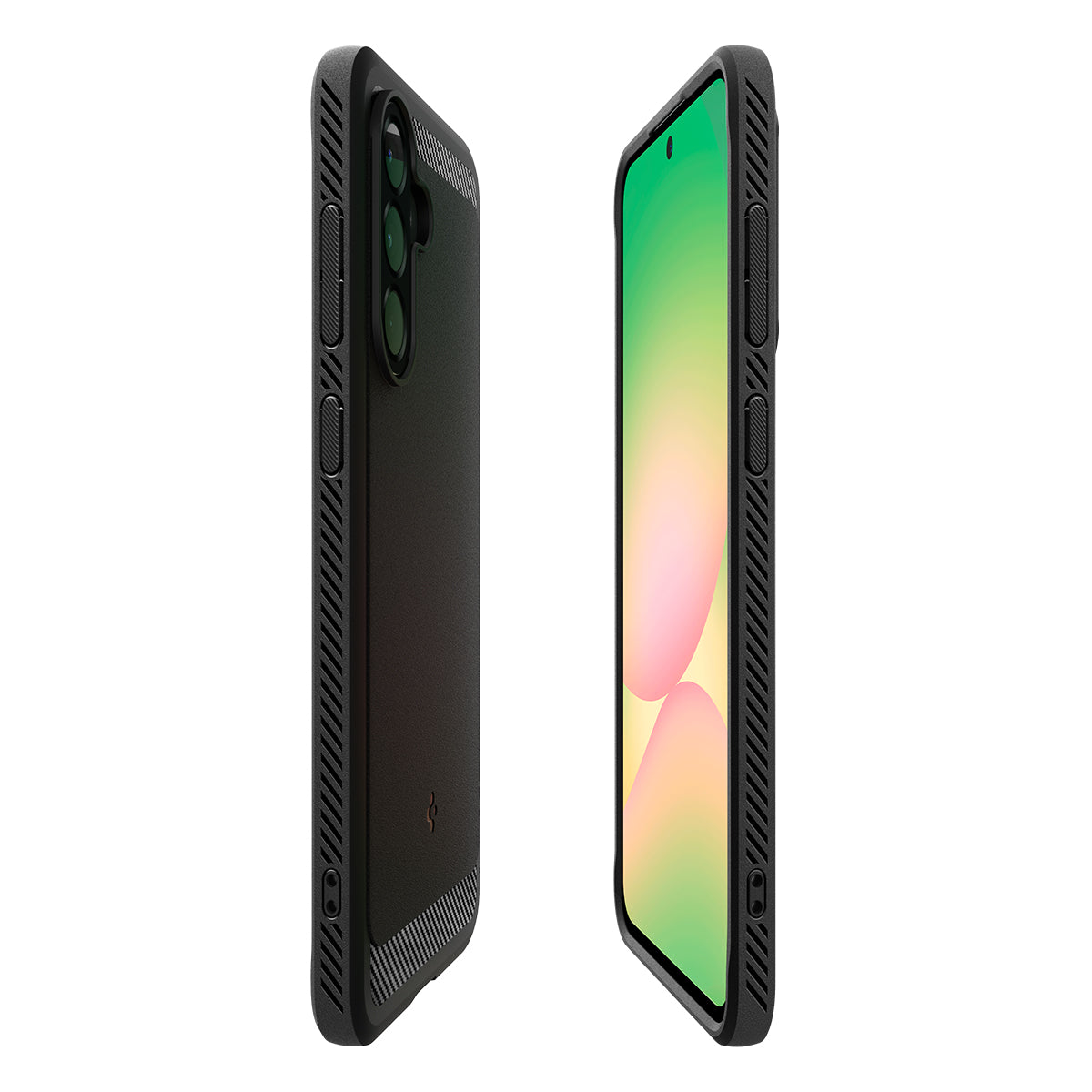Handyhülle für Galaxy A56 5G, Spigen Rugged Armor, Schwarz