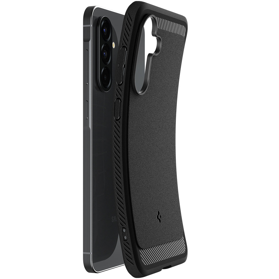 Handyhülle für Galaxy A56 5G, Spigen Rugged Armor, Schwarz