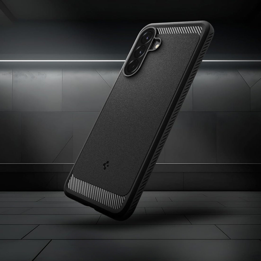 Handyhülle für Galaxy A56 5G, Spigen Rugged Armor, Schwarz