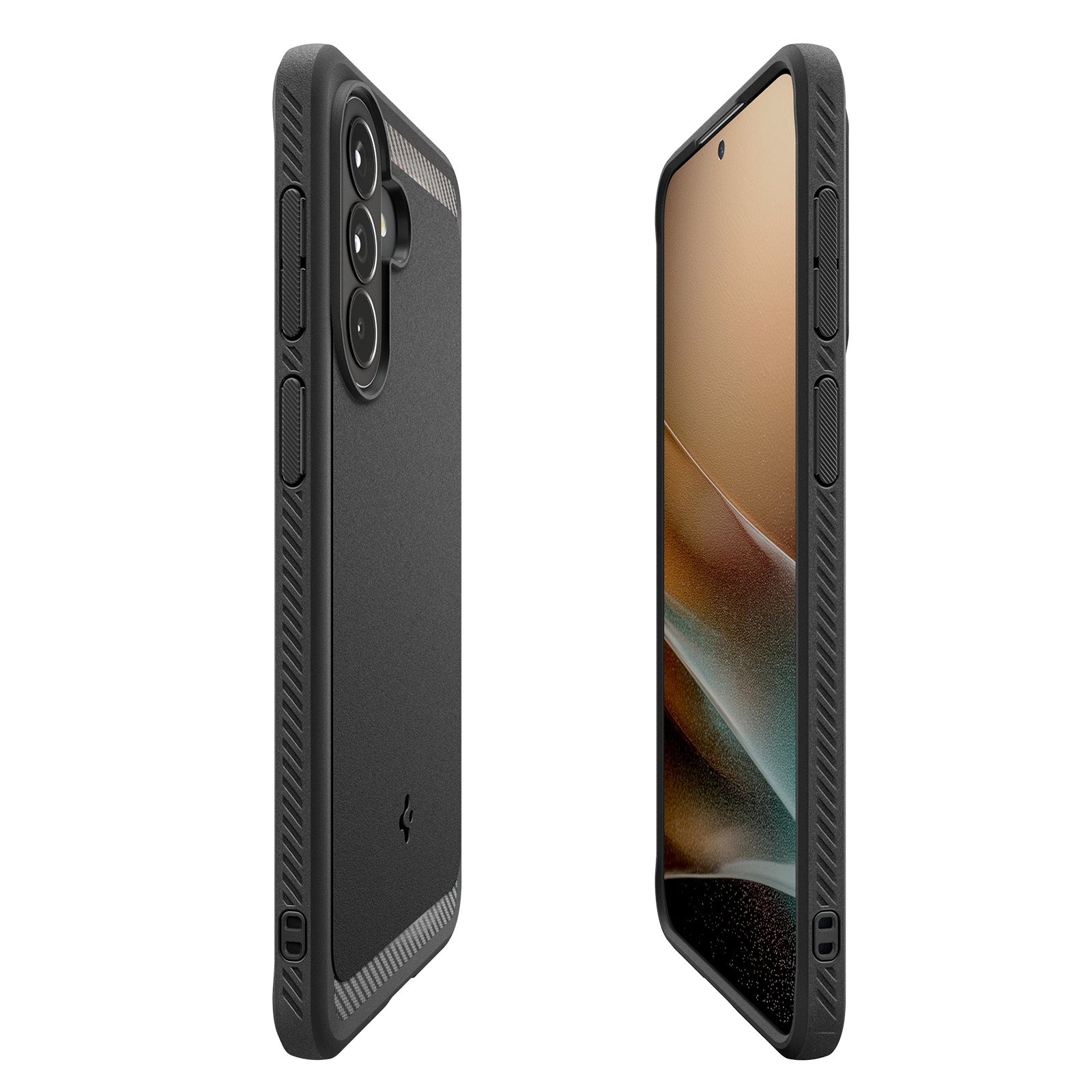 Handyhülle für Galaxy A57 5G, Spigen Rugged Armor, Schwarz