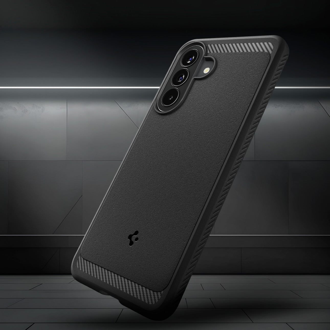 Handyhülle für Galaxy A57 5G, Spigen Rugged Armor, Schwarz