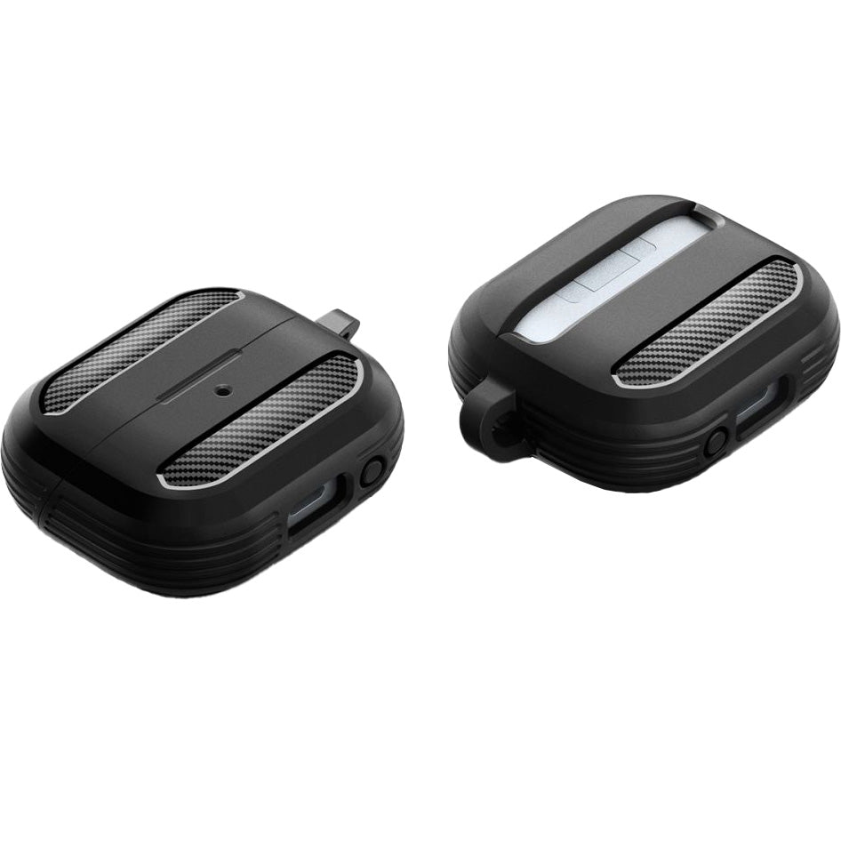Schutzhülle für Galaxy Buds 3 / 3 Pro / 3 FE, Spigen Rugged Armor, Schwarz