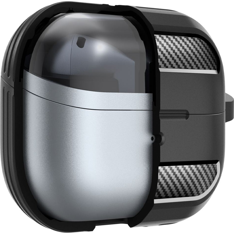 Schutzhülle für Galaxy Buds 3 / 3 Pro / 3 FE, Spigen Rugged Armor, Schwarz