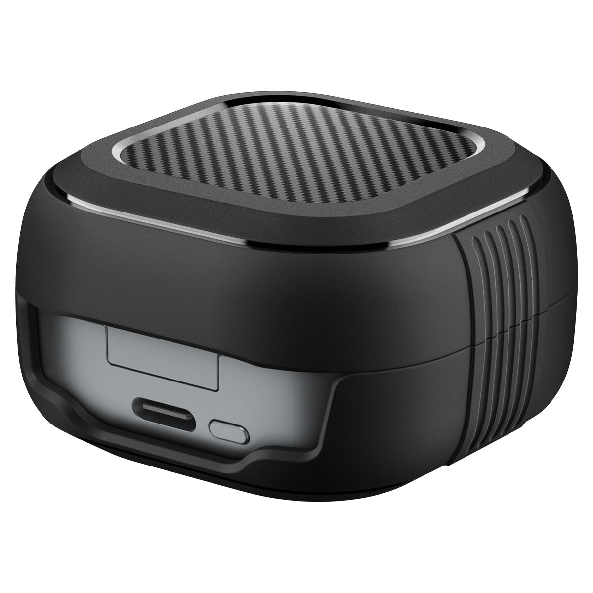 Schutzhülle für Galaxy Buds 4 / 4 Pro, Spigen Rugged Armor, Schwarz
