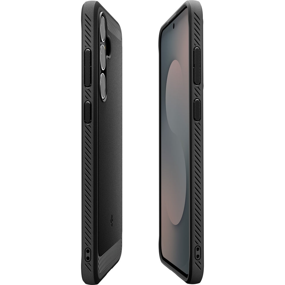 Handyhülle für Galaxy S25 FE, Spigen Rugged Armor, Schwarz