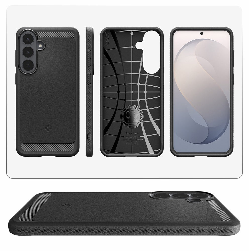 Handyhülle für Galaxy S26 FE, Spigen Rugged Armor, Schwarz (3/14)