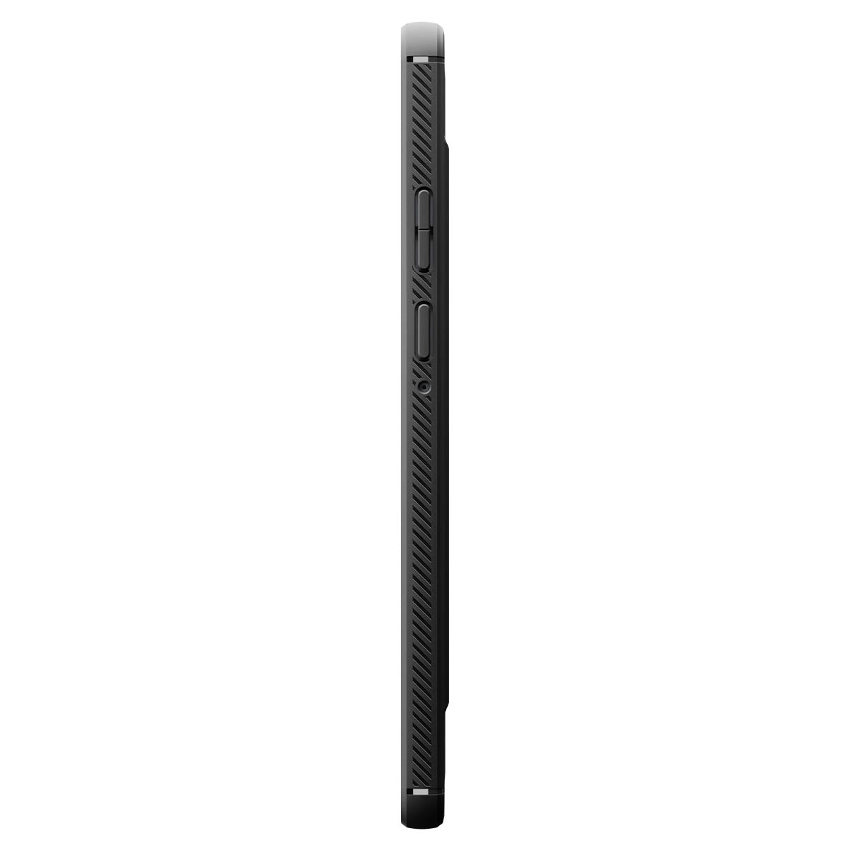 Schutzhülle für Galaxy Tab A11, Spigen Rugged Armor, Schwarz