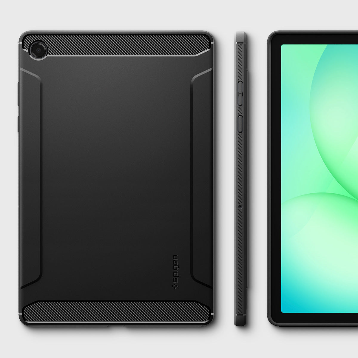Schutzhülle für Galaxy Tab A11 Plus, Spigen Rugged Armor, Schwarz