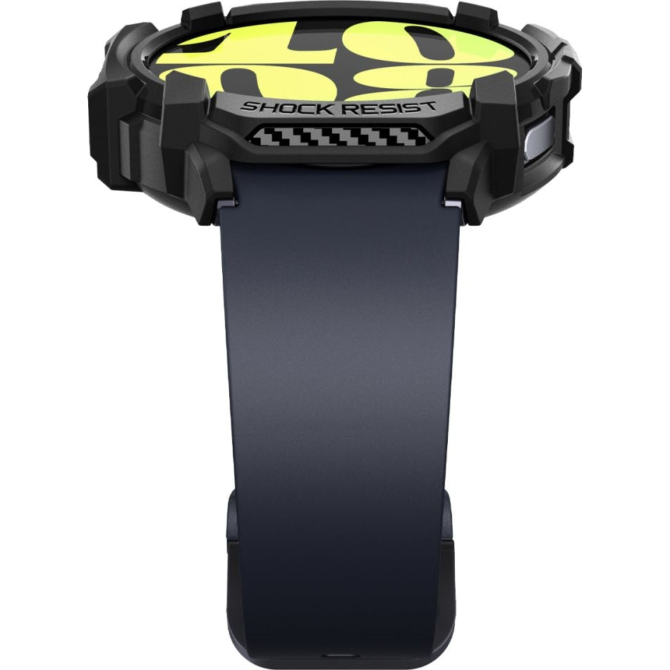 Schutzhülle für Galaxy Watch 7 44mm, Spigen Rugged Armor, Schwarz