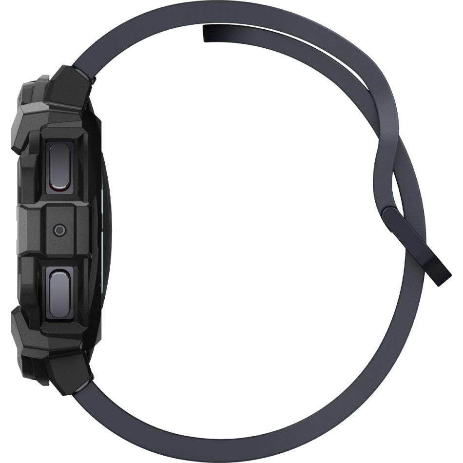 Schutzhülle für Galaxy Watch 7 44mm, Spigen Rugged Armor, Schwarz