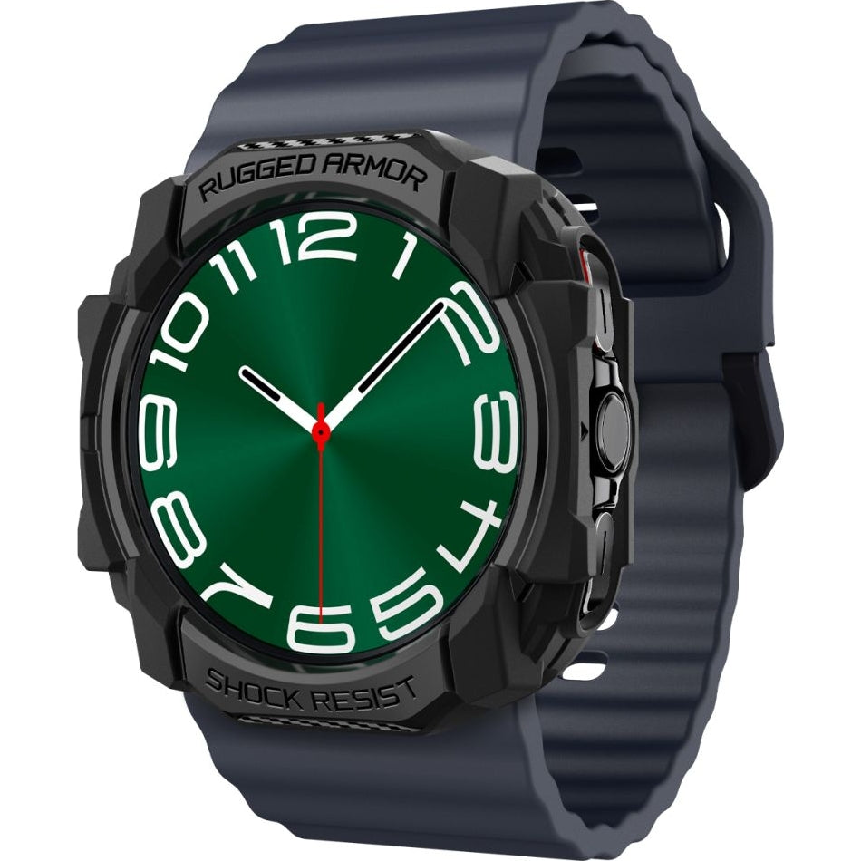 Schutzhülle für Galaxy Watch Ultra 2 / 1, Spigen Rugged Armor, Schwarz