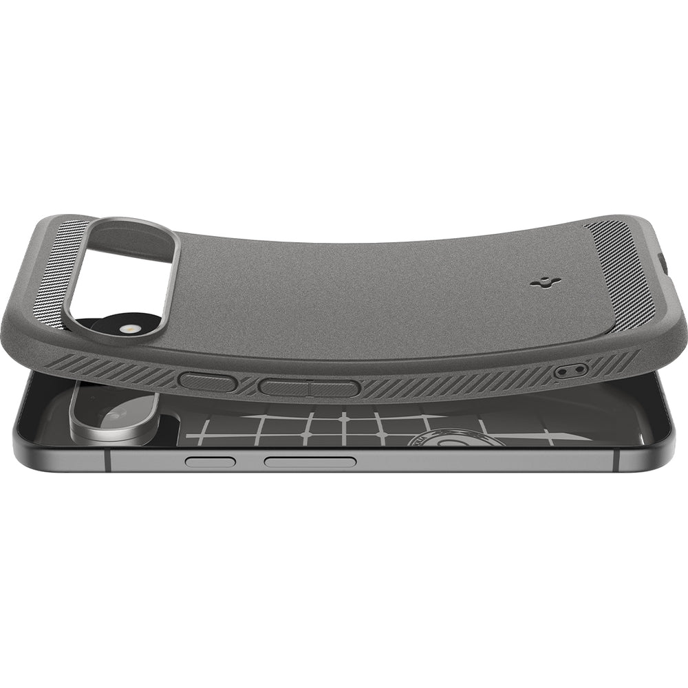 Schutzhülle für Google Pixel 9 / 9 Pro, Spigen Rugged Armor, Grau