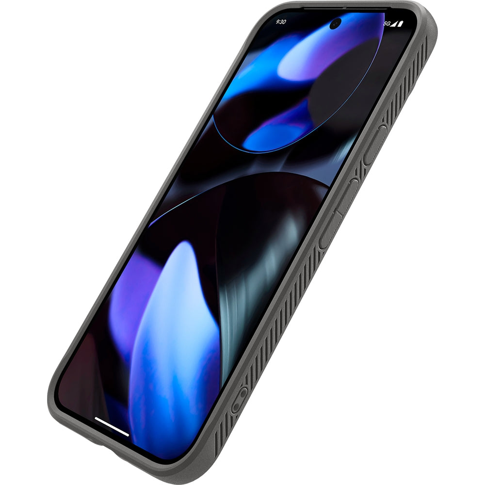Schutzhülle für Google Pixel 9 / 9 Pro, Spigen Rugged Armor, Grau