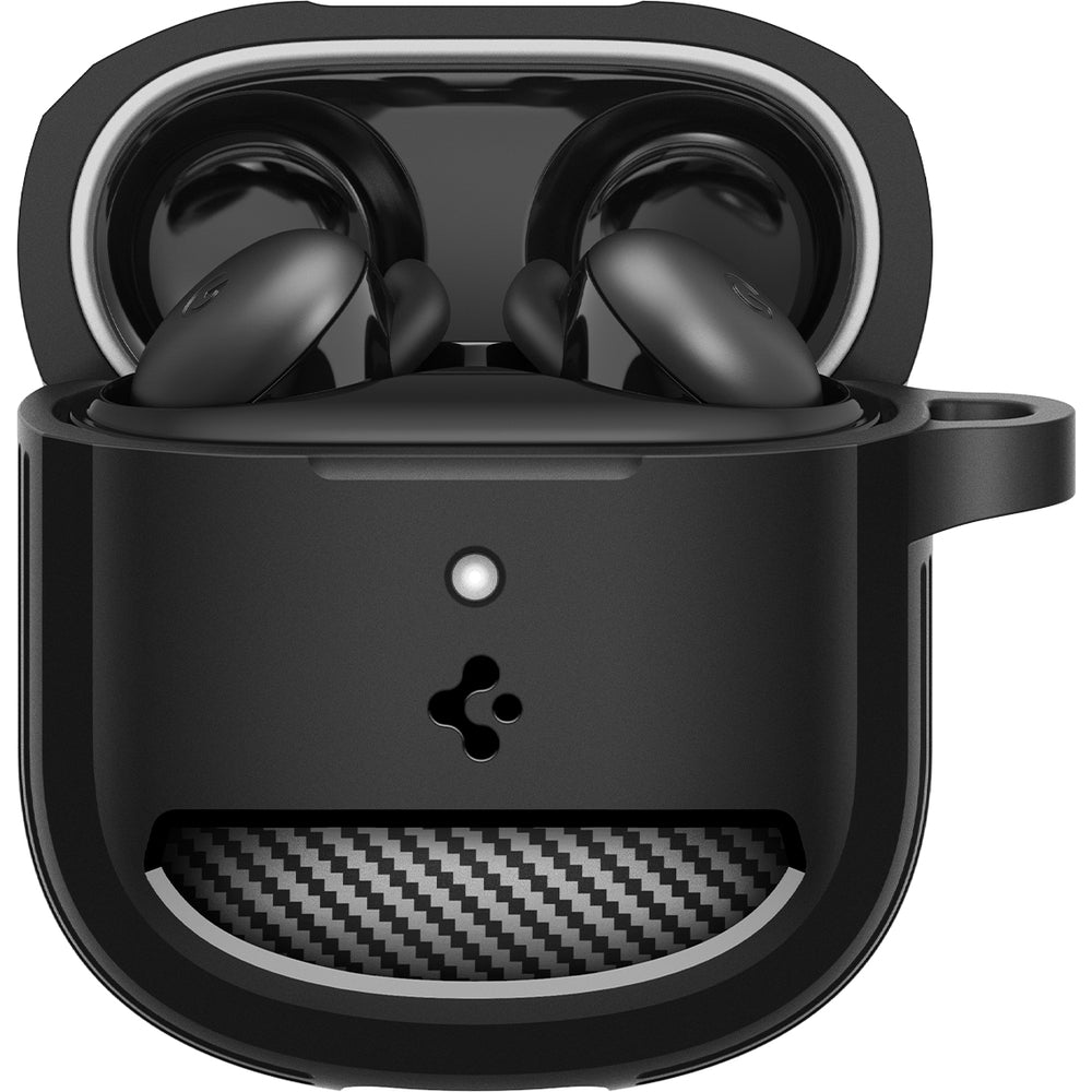 Hülle für Google Pixel Buds 2a, Spigen Rugged Armor, Schwarz