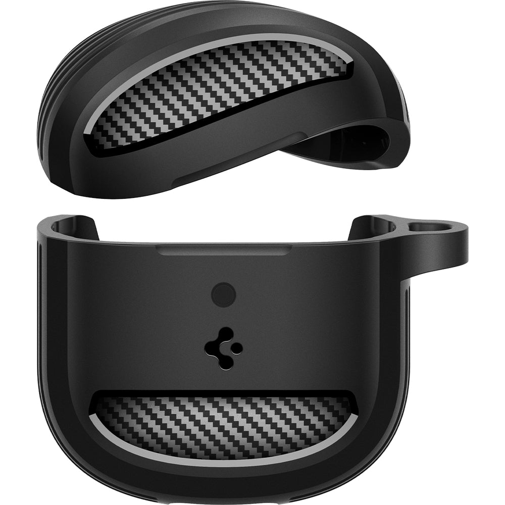 Hülle für Google Pixel Buds 2a, Spigen Rugged Armor, Schwarz