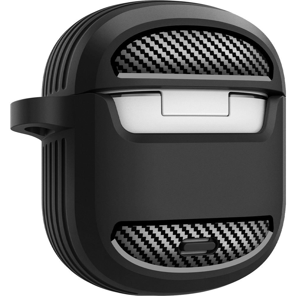 Hülle für Google Pixel Buds 2a, Spigen Rugged Armor, Schwarz