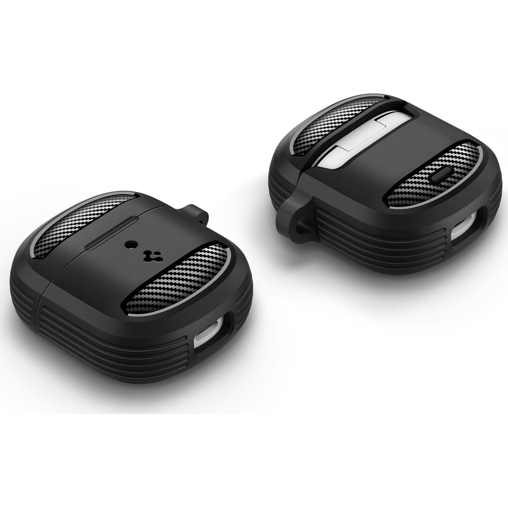 Hülle für Google Pixel Buds 2a, Spigen Rugged Armor, Schwarz