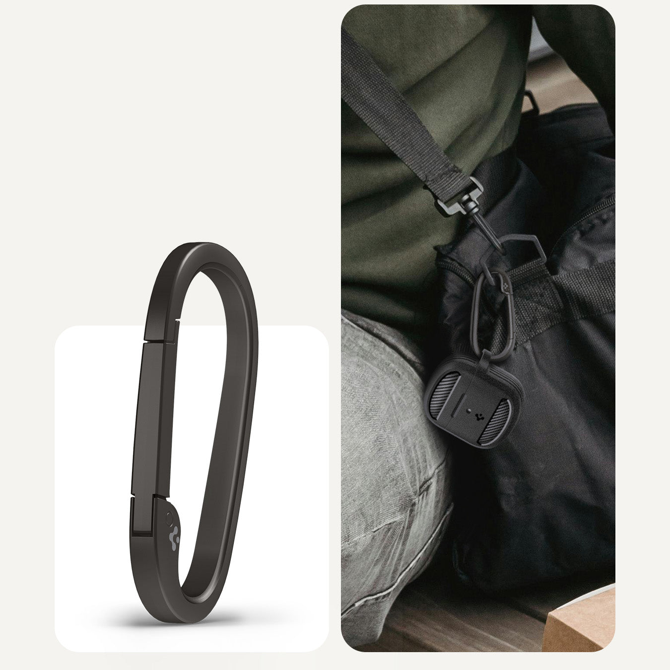 Hülle für Google Pixel Buds 2a, Spigen Rugged Armor, Schwarz