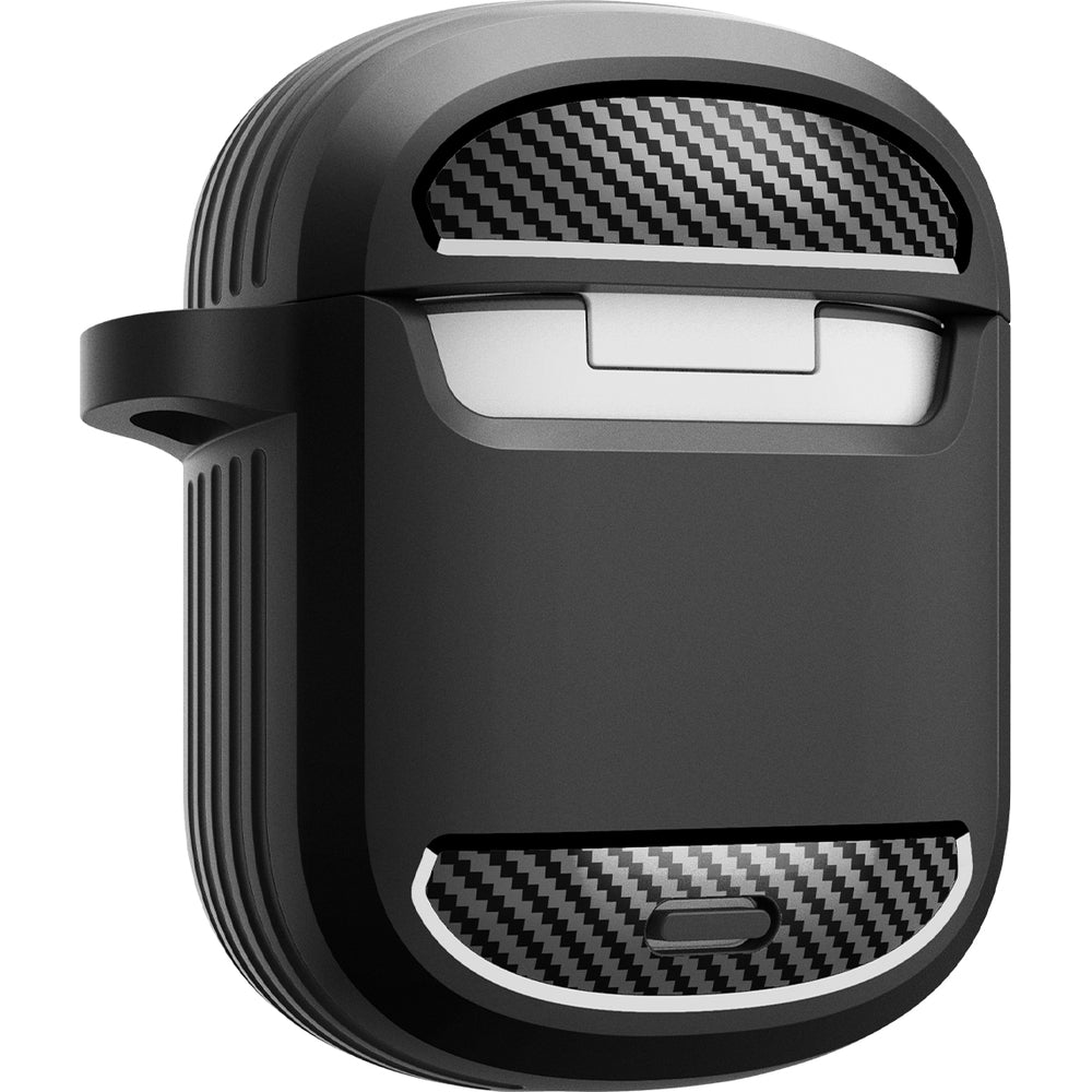 Schutzhülle für Pixel Buds Pro 2 / Pro, Spigen Rugged Armor, Schwarz