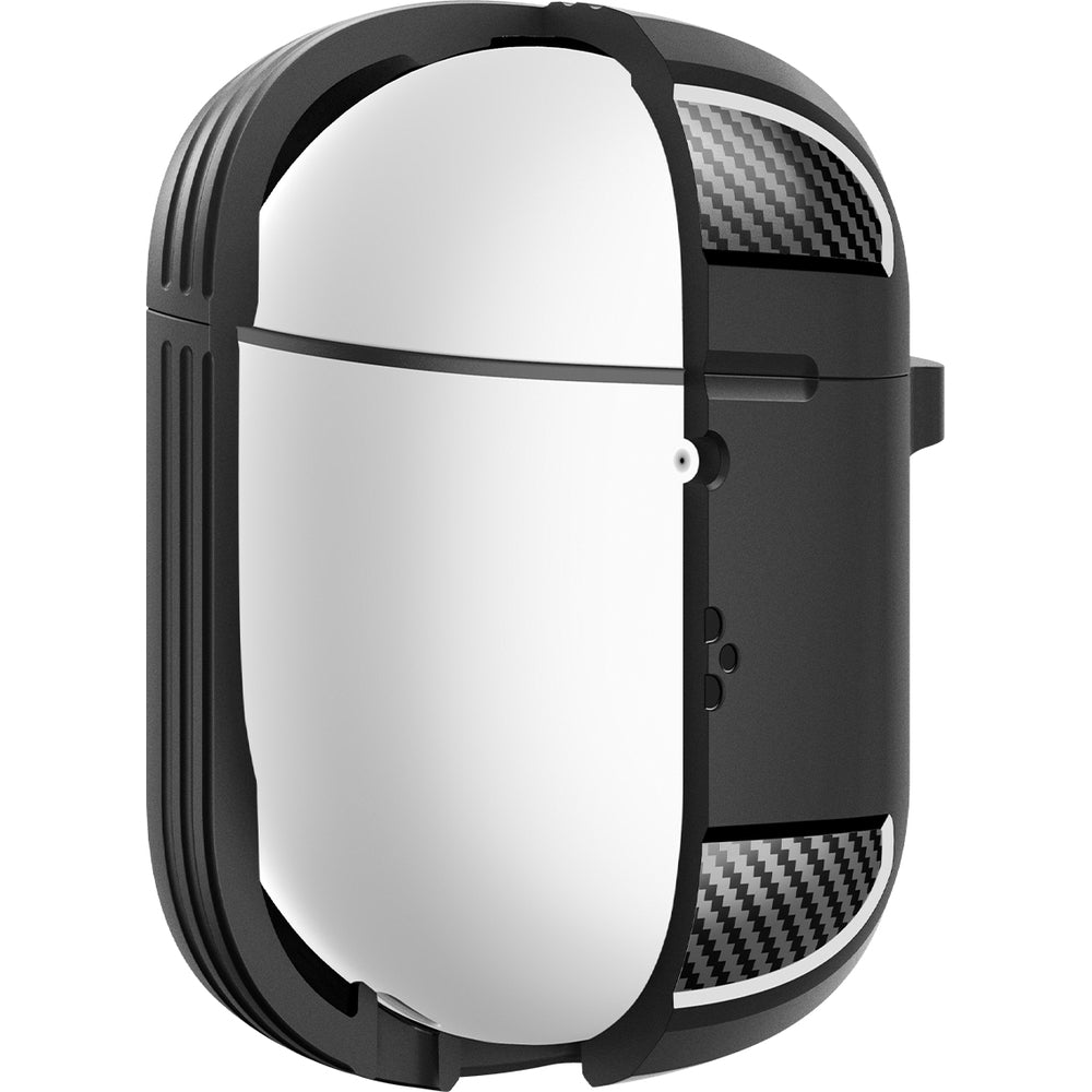 Schutzhülle für Pixel Buds Pro 2 / Pro, Spigen Rugged Armor, Schwarz