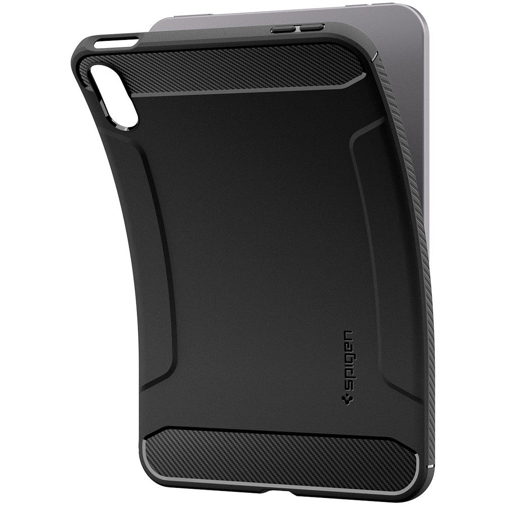 Hülle für Apple iPad Mini 8,5" (A20 Pro) 2026, Spigen Rugged Armor, Schwarz (7/16)