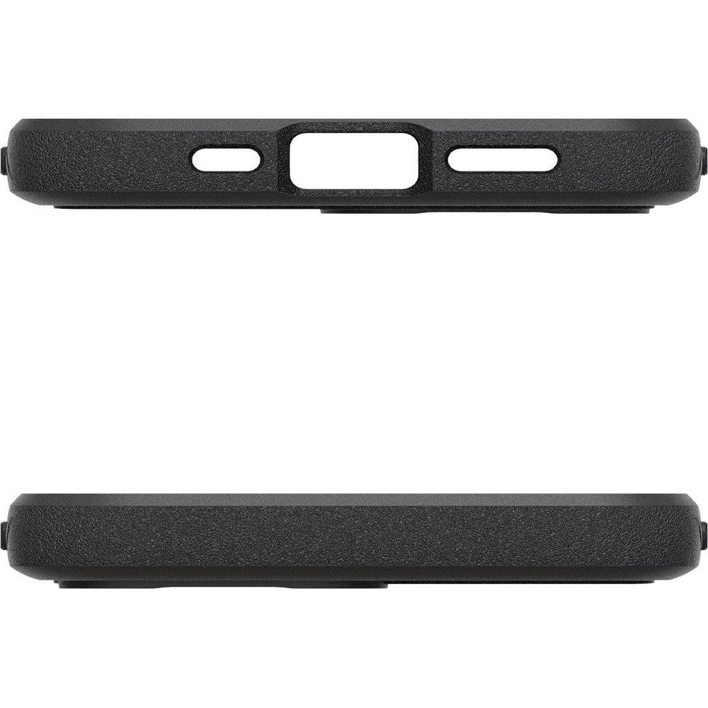 Handyhülle für iPhone 17e / 16e, Spigen Rugged Armor Mag mit MagSafe, Schwarz