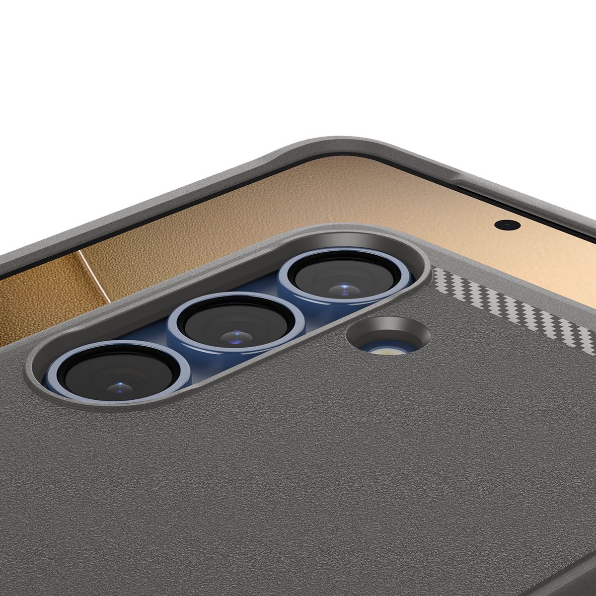 Handyhülle für Galaxy S25, Spigen Rugged Armor Mag mit MagSafe, Grau