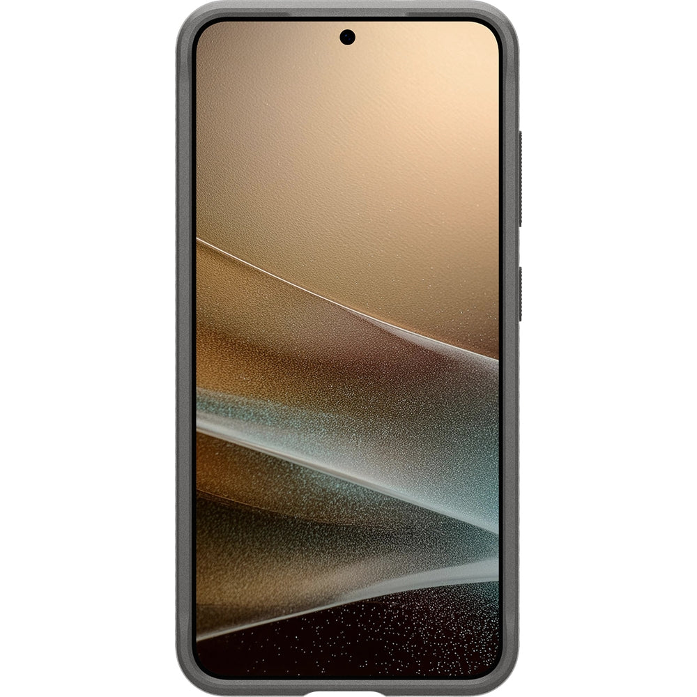 Handyhülle für Galaxy S25, Spigen Rugged Armor Mag mit MagSafe, Grau