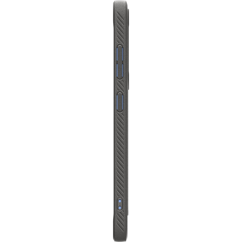 Handyhülle für Galaxy S25, Spigen Rugged Armor Mag mit MagSafe, Grau