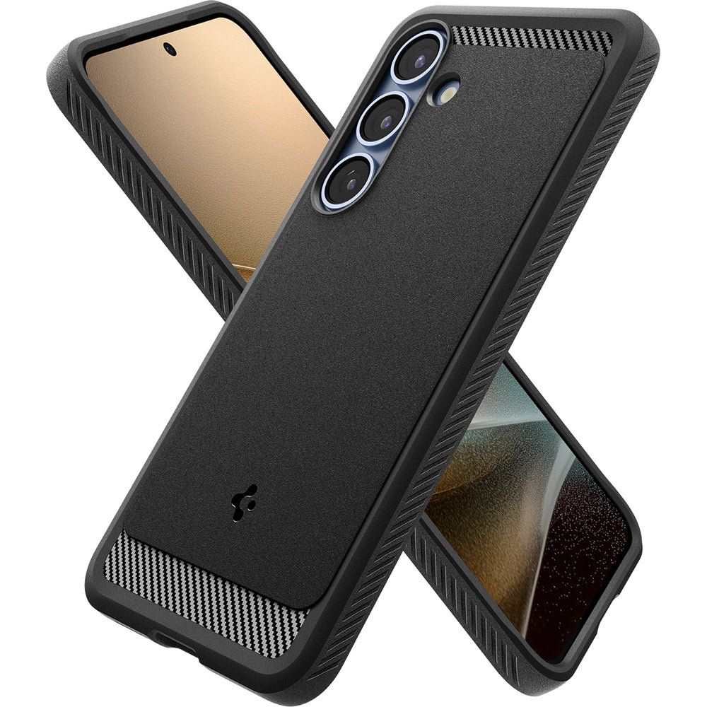 Handyhülle für Galaxy S25 Plus, Spigen Rugged Armor Mag mit MagSafe, Schwarz