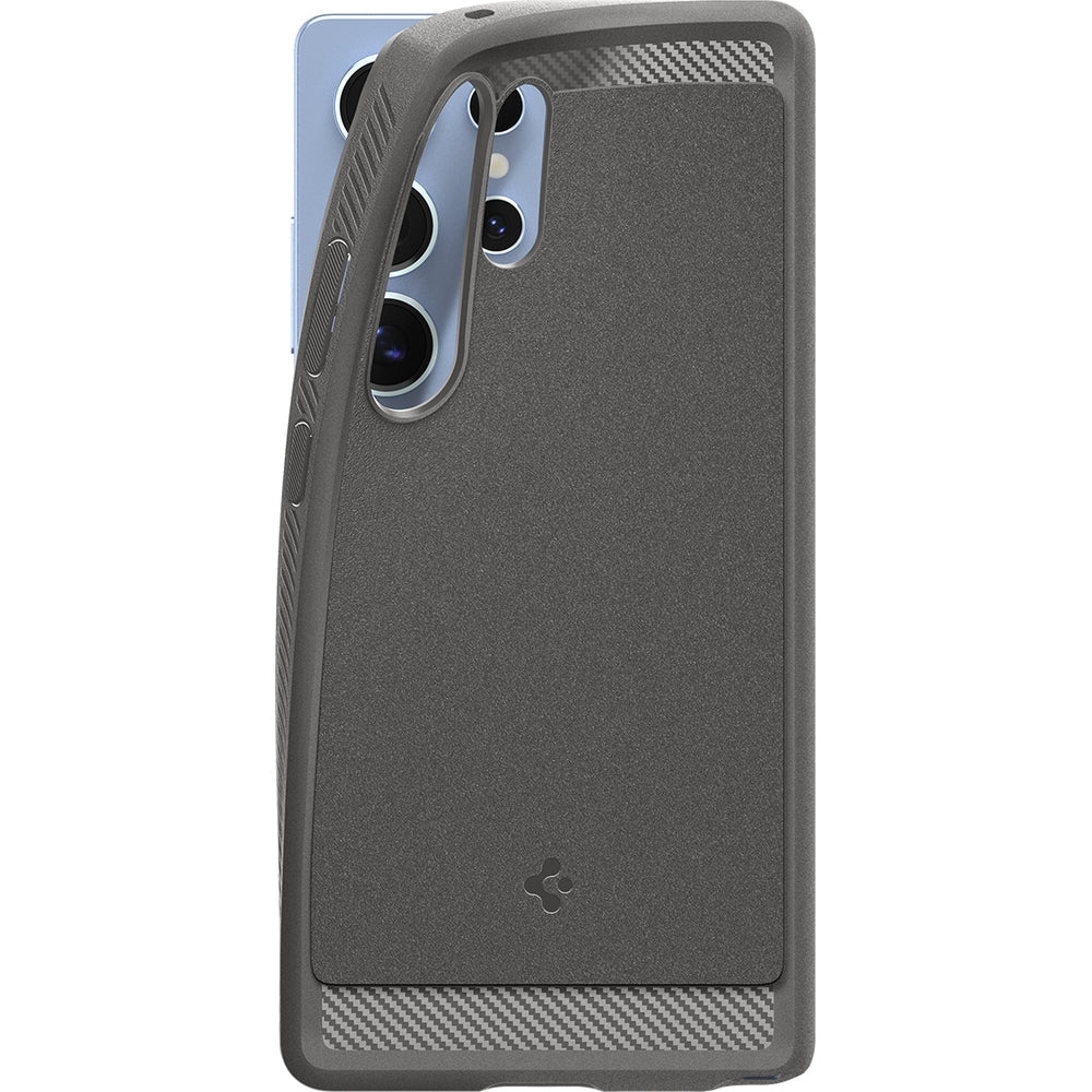 Handyhülle für Galaxy S25 Ultra, Spigen Rugged Armor Mag mit MagSafe, Grau