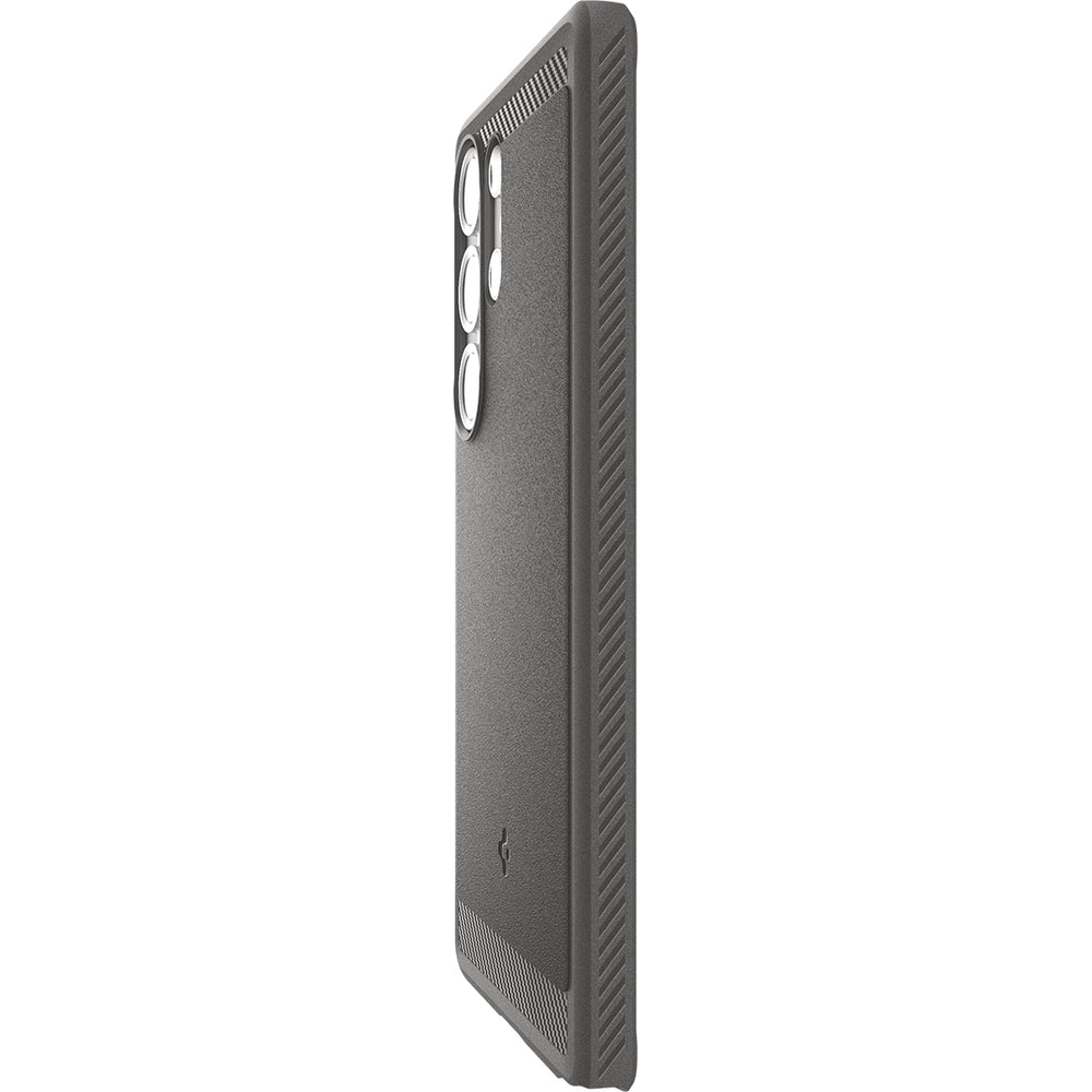 Handyhülle für Galaxy S25 Ultra, Spigen Rugged Armor Mag mit MagSafe, Grau