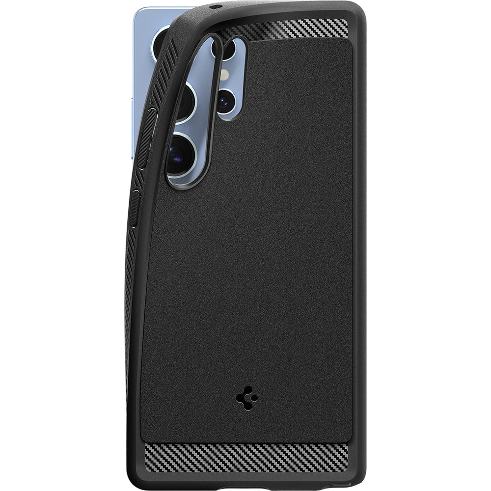 Handyhülle für Galaxy S25 Ultra, Spigen Rugged Armor Mag mit MagSafe, Schwarz