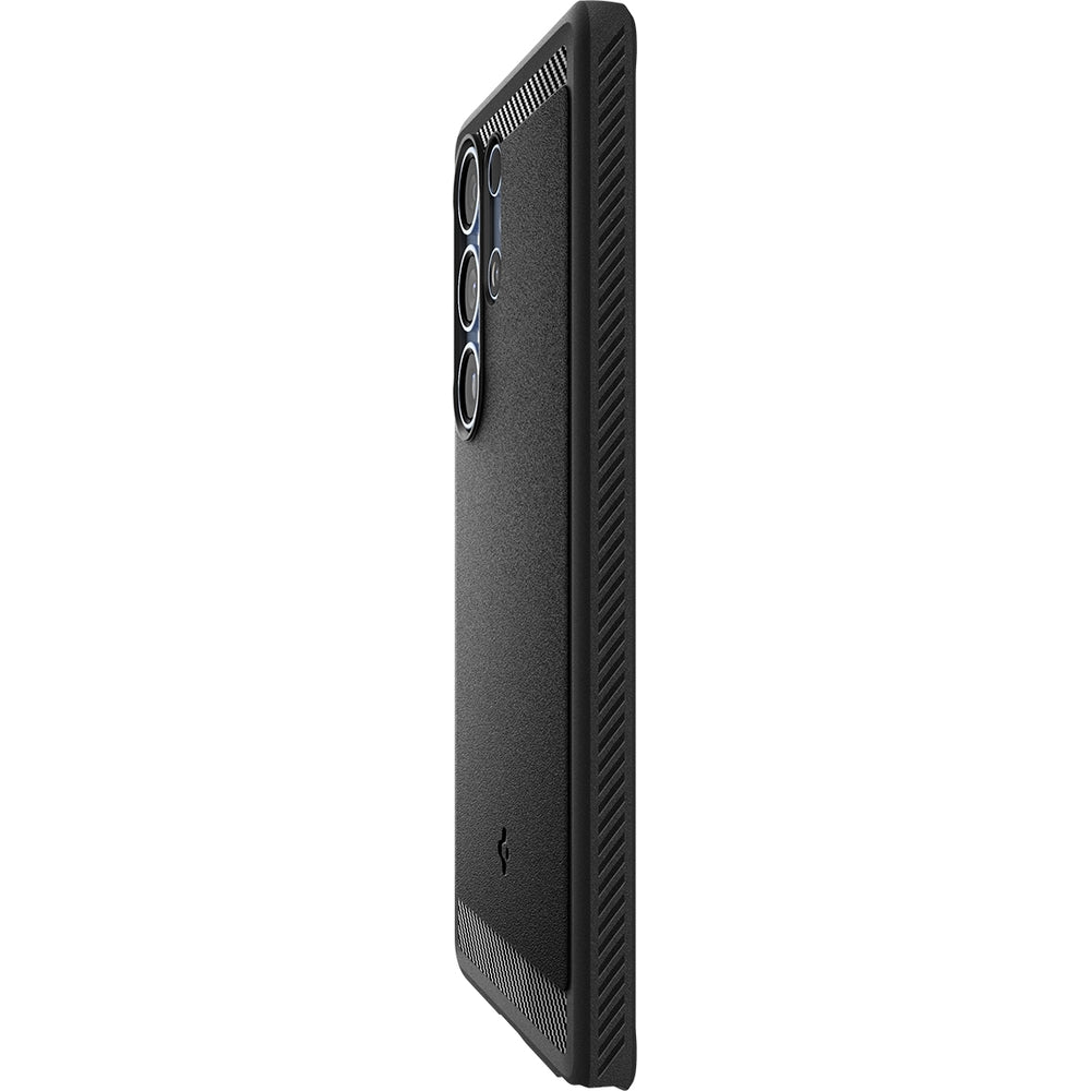 Handyhülle für Galaxy S25 Ultra, Spigen Rugged Armor Mag mit MagSafe, Schwarz