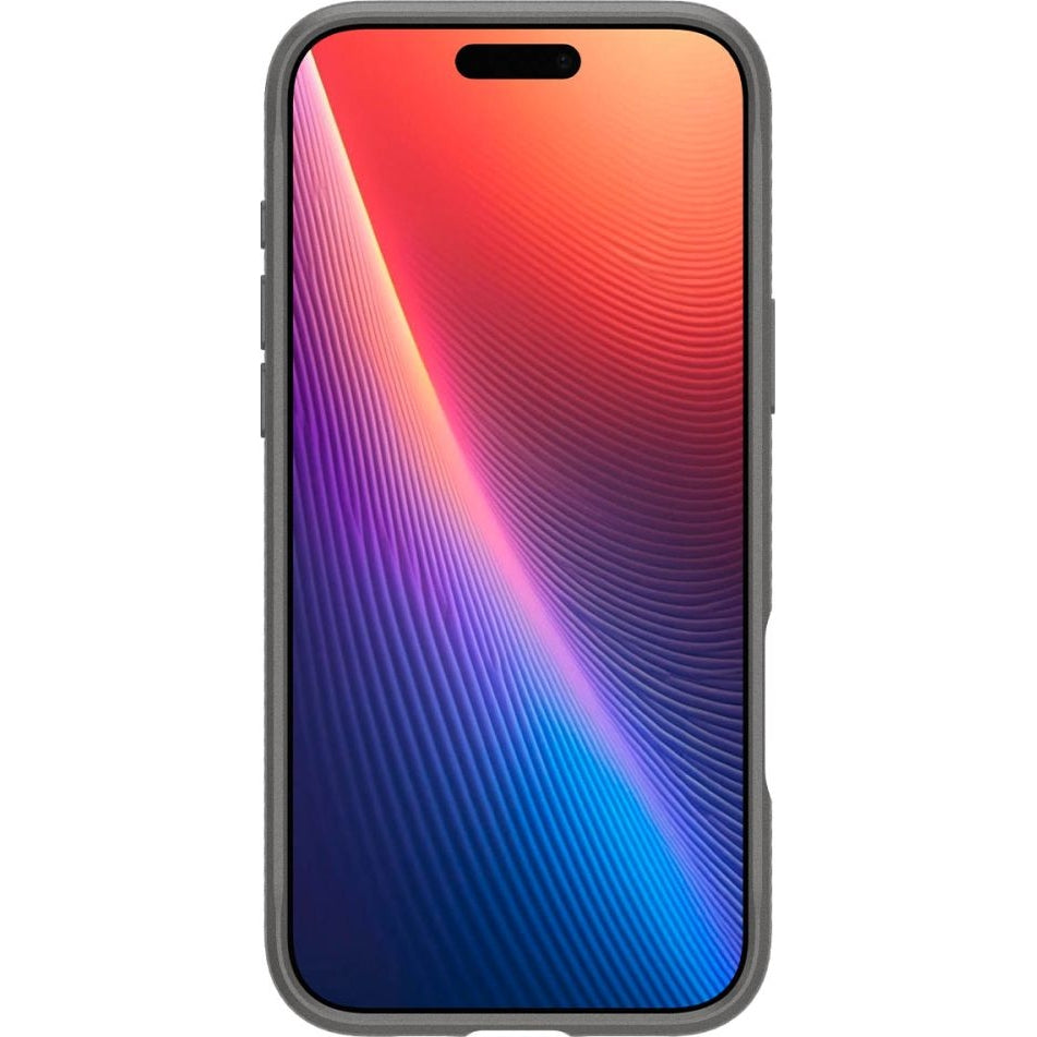 Handyhülle für iPhone 16 Pro, Spigen Rugged Armor Mag mit MagSafe, Grau