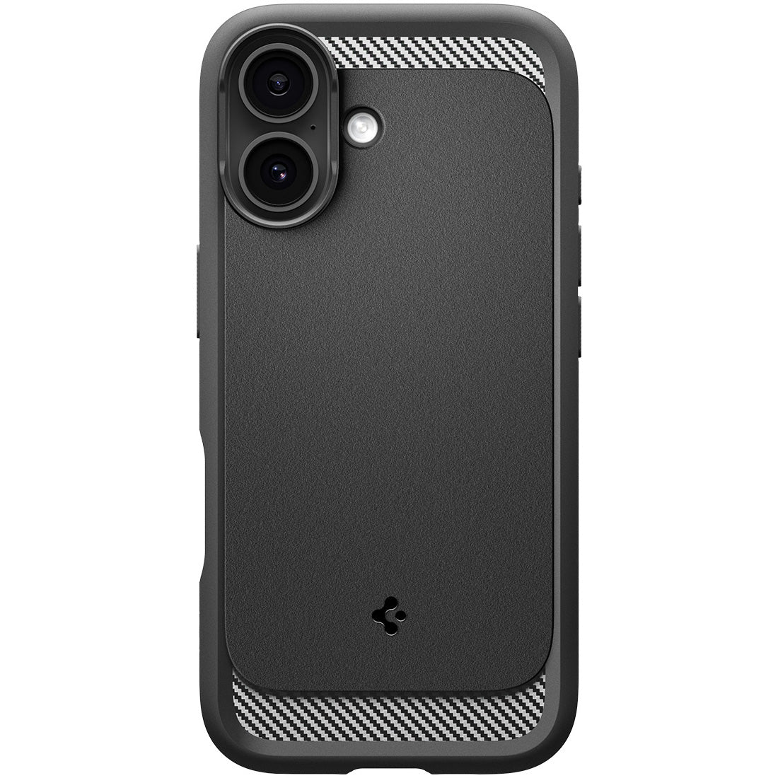 Handyhülle für iPhone 17, Spigen Rugged Armor Mag mit MagSafe, Schwarz