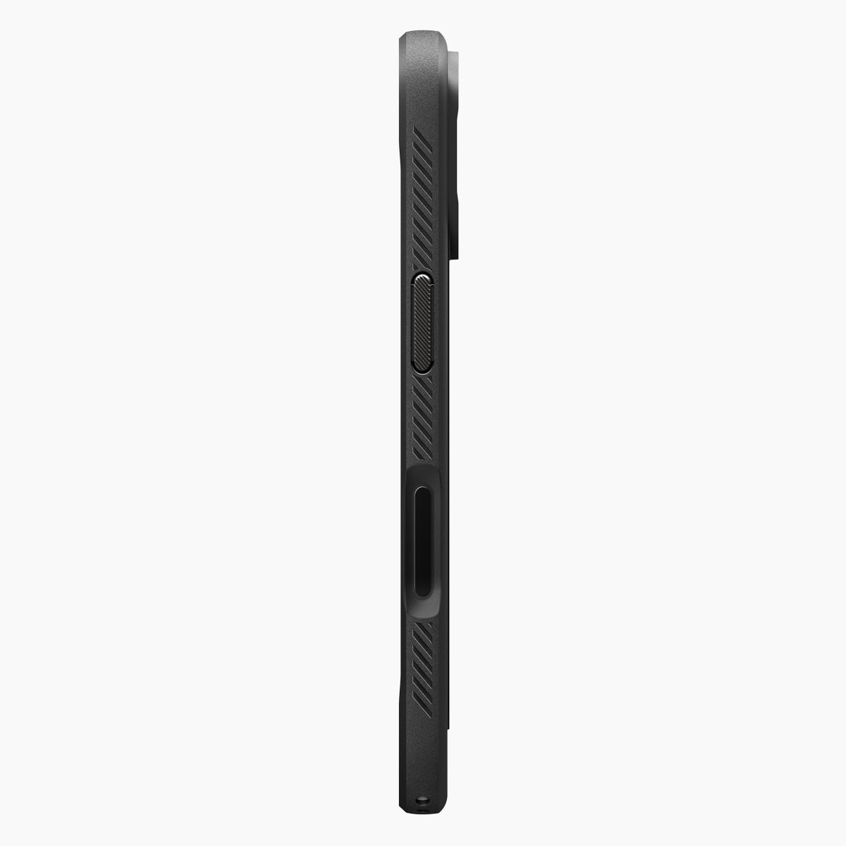 Handyhülle für iPhone 17, Spigen Rugged Armor Mag mit MagSafe, Schwarz